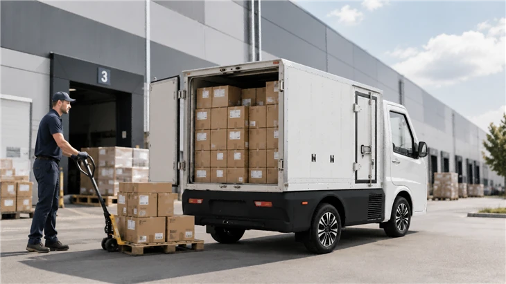 China Factory Mini Electric Van Low Price Delivery Car